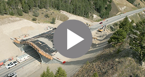 Super-Cor Wildlife Overpass, Highway 93, Radium Hot Springs, BC